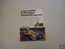 advertising Pubblicità 1975 MOTO KAWASAKI 900  Z1