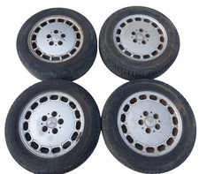 4 cerchi lega mercedes w124 w201 190 6.5 j x 15 h2  gomme 195/65/15