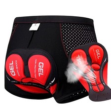 NEWBOLER Pantaloncini Ciclismo Uomo MTB Intimo Traspirante con Gel 5D