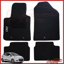 TAPPETI HYUNDAI i10 DAL 2013 AL 2020 TAPPETINI IN MOQUETTE CON RICAMO E 3 FIX 