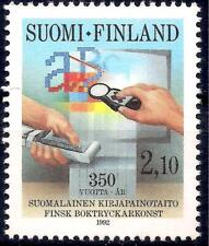 Finlandia 1992 Macchine da Stampa Scienza Tecnologia Computer Composizione Piombo MNH