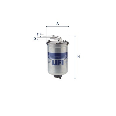 Filtro carburante ufi - filtro, vw