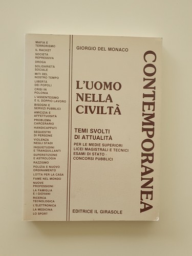 Uomo nella civiltà - l'uomo,