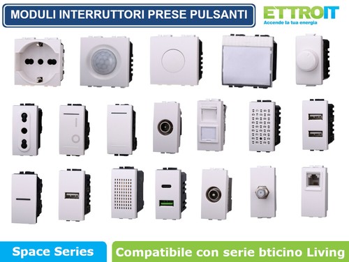 Moduli prese interruttori - prese,