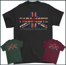 Para T-Shirt Reggimento Paracadutisti Uomo 1 2 3 4 10 Sfsg Union Jack Reg