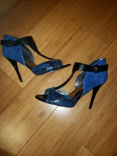 Decolte guess blu - blu, scamosciate