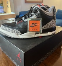 Nike Air Jordan 3 og Retro Black Cement nr. 42 (2018).Usate Una Volta X Sfilata.