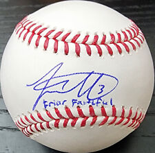 Jackson Merrill baseball autografato OMLB scritta frate fedele Beckett certificato di autenticità