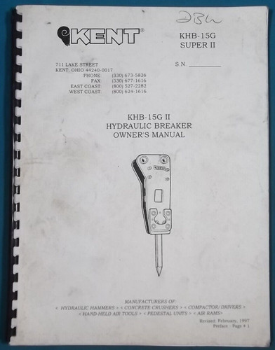 Kent khb 15g super - khb-15g, ii