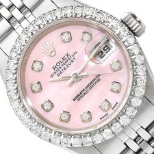 Rolex Datejust Custom Pink