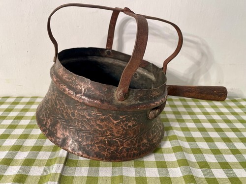 Antico scaldaletto scaldino - , in