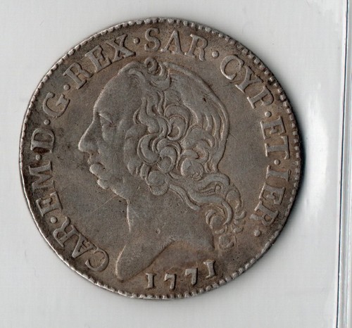 Carlo emanuele iii mezzo scudo - carlo,
