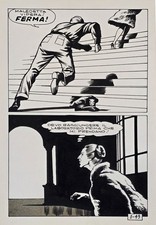 Magnus - Satanik 1 pagina 49 tavola originale 1964 matita e china su cartoncino.