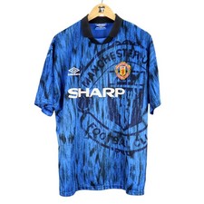 1992-93 Manchester United Maglia Away Umbro L (Top)  SHIRT MAILLOT TRIKOT