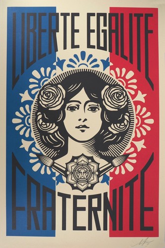 Shepard fairey liberté - shepard,