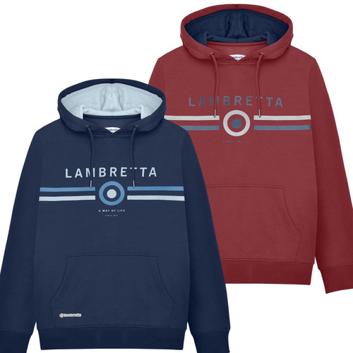 Felpa con cappuccio lambretta - con,