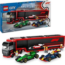 LEGO CITY 60445 AUTOTRASPORTATORE F1 CON MONOPOSTO RB20 E AMR24 F1