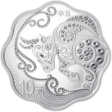 30 grammi argento proof bue