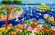 ATHOS FACCINCANI - SERIGRAFIA SU TELA - 54x84