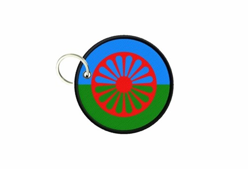Porte cles clefs drapeau roms