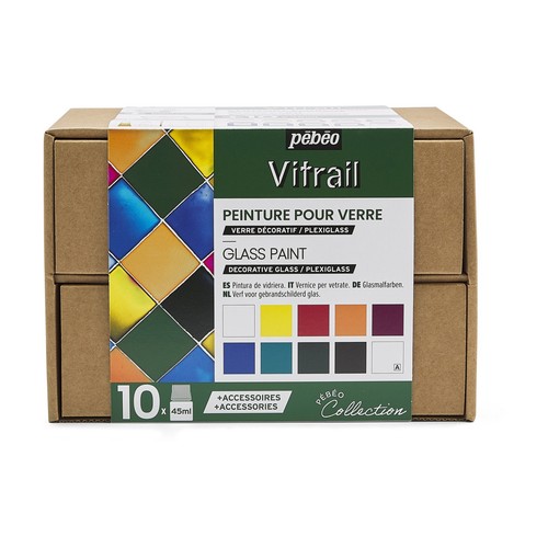 Pebeo vitrail set collezione - vitrail,