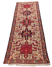 Tappeto runner lana 4'x10'