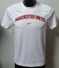 T-SHIRT MANCHESTER UNITED TG. SMALL ROSSA STAMPA E BAFFO BIANCO NIKE  PARI NUOVO