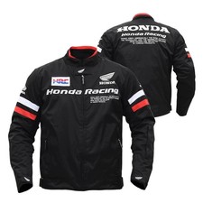 Giacca Motociclista Uomo Honda Racing Moto Equitazione Maglia Tessuto Giacca
