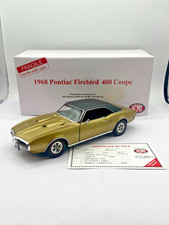 Modellino auto Danbury Mint 1968 Pontiac Firebird 400 Coupé scala 1:18 pressofuso oro