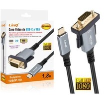 x Cavo Video Adattatore Da Type-C Usb Tipo C a Vga 1,8mt linq Tpc-vvga18
