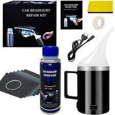 Kit Lucidatura Fari Rinnova Ripristina Elimina Graffi Fanali Polimero Blu+200ML