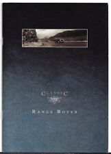 Range Rover Classic 1994-1996 UK Market Brochure Vogue SE 3.9 V8 & Vogue 2.5 Tdi