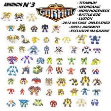 GORMITI - SERIE POPOLI E PERSONAGGI A SCELTA: NEORGANIC LUXION 2012 MAGAZINE ORO