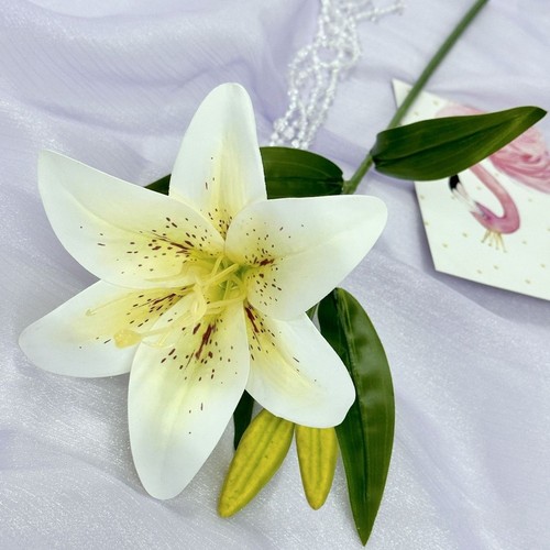 Giglio seta 36cm stelo fiore - 36cm,