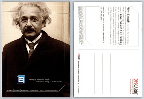 Cartolina albert einstein - cartolina,