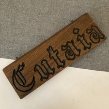 Vintage targa cutaia - vintage, legno