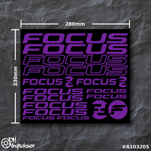 Focus set adesivi viola - |,
