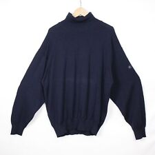 Maglione Burberry pura lana colore blu taglia 54 da uomo