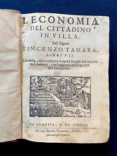 Tanara - L'Economia del Cittadino in Villa - Venezia Tramontin 1687