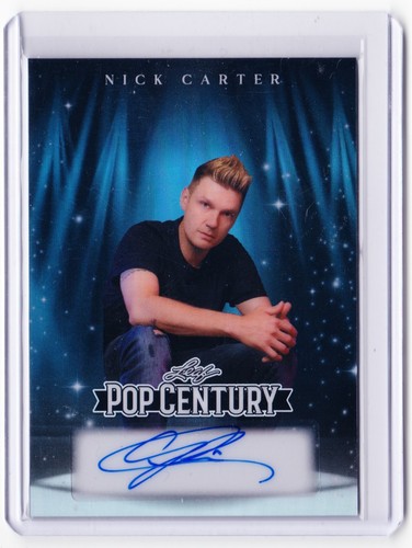 Scheda autografa nick carter - autografa,