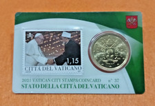 VATICANO  PAPA FRANCESCO  COINCARD 50 CENT  N° 37  ANNO 2021