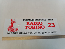 Adesivo vintage  Radio Torino