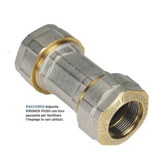 RACCORDO DOPPIO PER TUBO IN