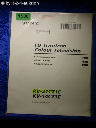 Sony manuale istruzioni kv - di,