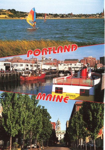Cartolina maine portland - cartolina,
