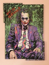 Quadro Joker Dipinto A Mano Su