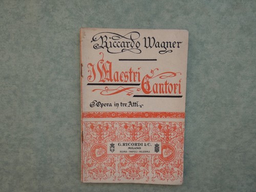 Wagner mastri cantori - i,