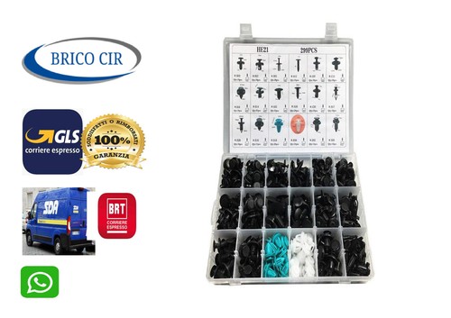 Set rivetti plastica a - in,