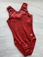 Adidas GK ELITE body ginnastica USA strass Bling ROSSO SERBATOIO olimpico taglia CL