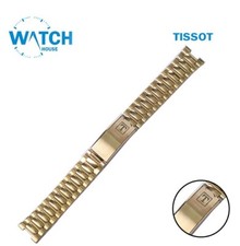 Cinturino vintage Tissot originale Swiss Made in acciaio inossidabile oro 18 ...